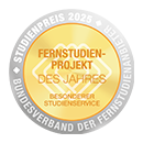 Siegel Auszeichnung Fernstudienprojekt